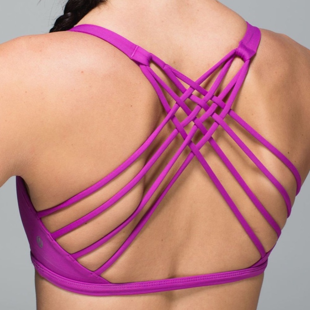 Lululemon Free To Be *Wild Bra Sz 4 (Ultra Violet)